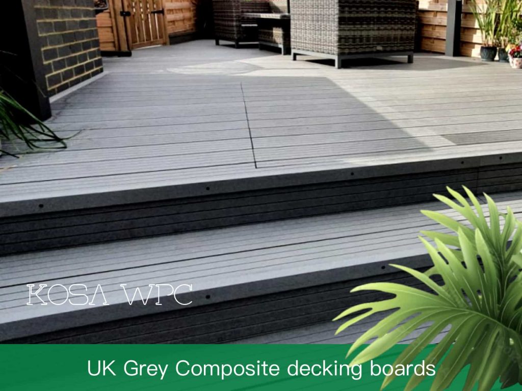 UK Grey Composite decking boards