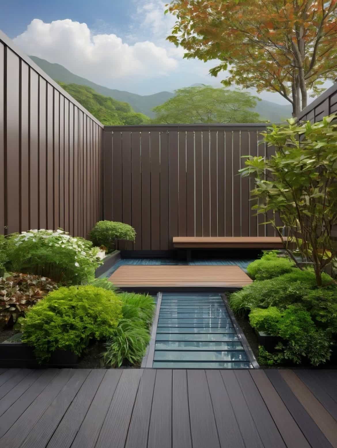 Outdoor WPC decking boards