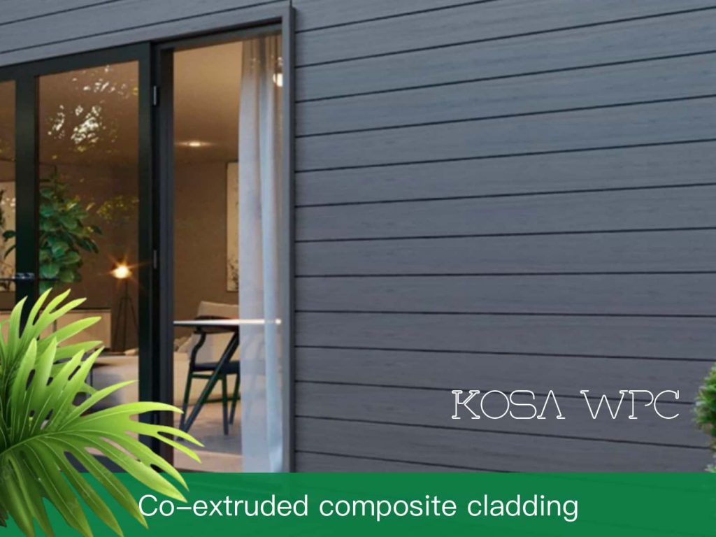 Co-extruded composite cladding