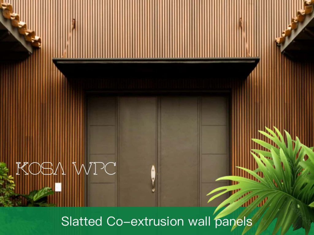Slatted Co-extrusion wall panels