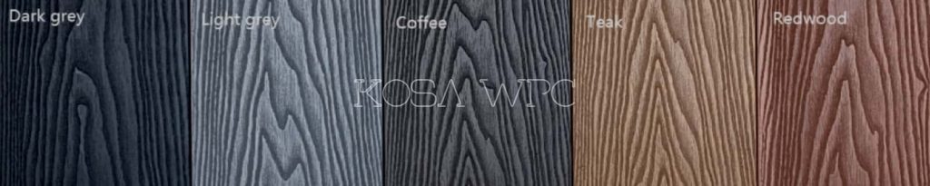 color card of wpc cladding