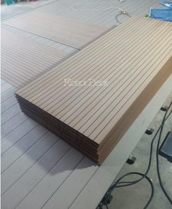 Customized synthetic teak decking
