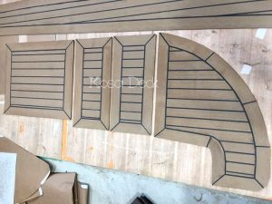 Customized yacht PVC teak floor