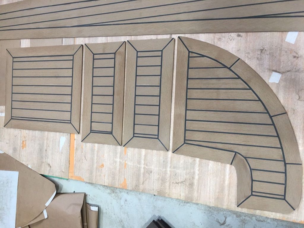Customized yacht PVC teak floor