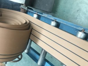 Synthetic teak decking