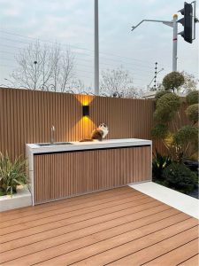 3D embossed wpc decking and wall panels