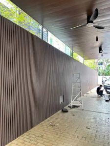 Co-extruded WPC wall boards for exterior