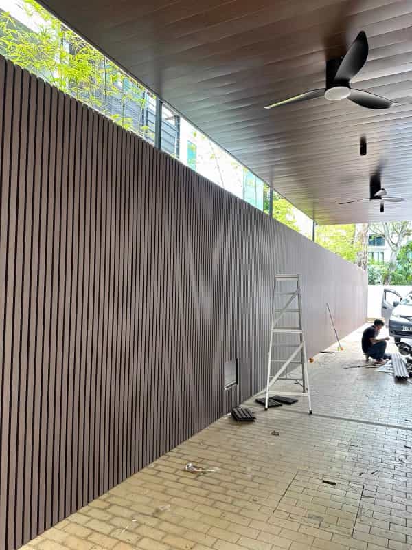 Co-extruded WPC wall boards for exterior