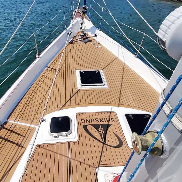 Marine boat decking